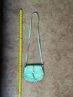 Betsey Johnson Betsyville Mint Green Crossbody Saddle Bag - Women